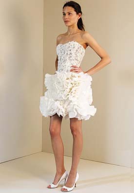 Короткі весільні сукні 2011