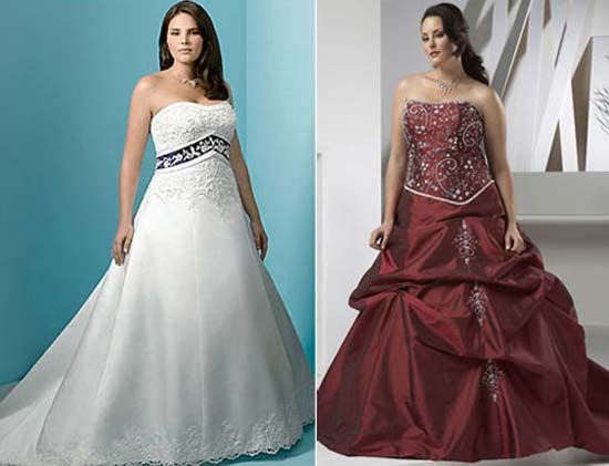 Весільні сукні для повних 2011