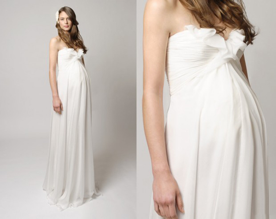 Весільні сукні для вагітних 2011