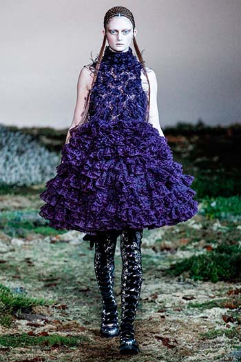 Фіолетові сукні осінь-зима 2014-2015