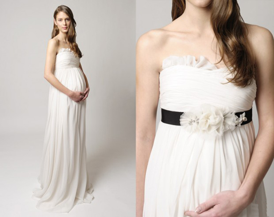 Весільні сукні для вагітних 2011