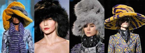Модні хутряні шапки зима 2013 (фото)